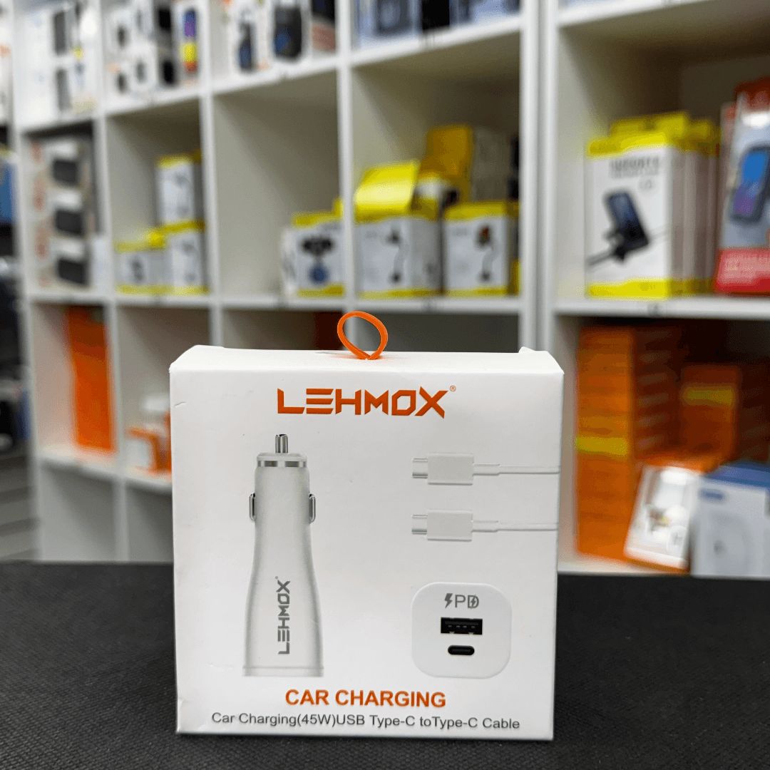 Carregador veicular USB + USB-C 45W LEHMOX