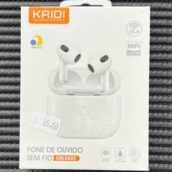Fone sem fio - Sem Borracha- KAIDI - KNC5602