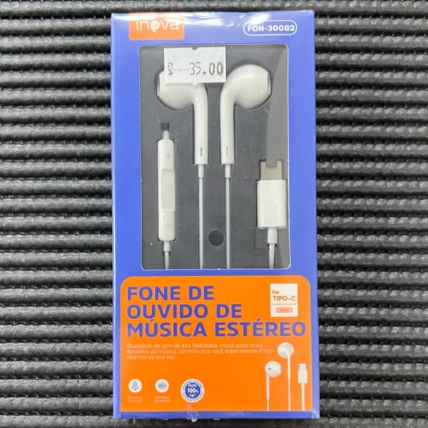 Fone com fio Tipo C FON-30082 INOVA