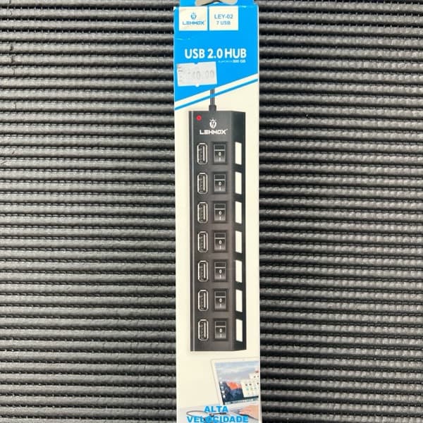 HUB USB 2.0 LEY-02 / 7 ENTRADAS USB