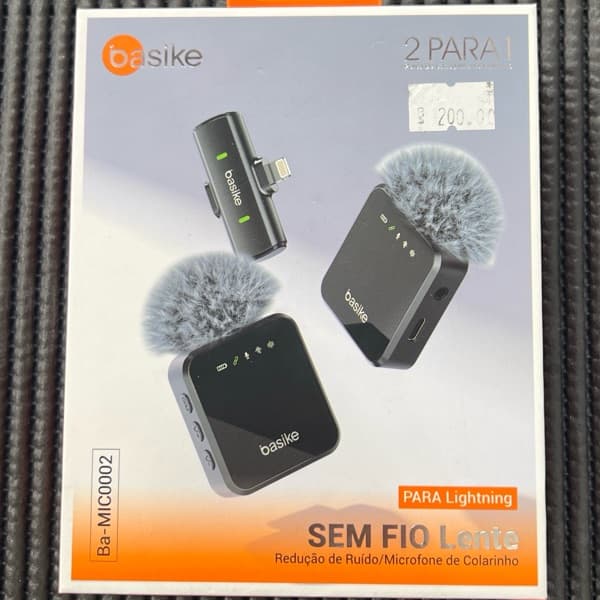Microfone lapela sem fio IOS Ba-MIC0002 BASIKE