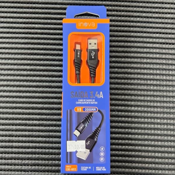 Cabo 2M USB/V8 CBO-6013 INOVA