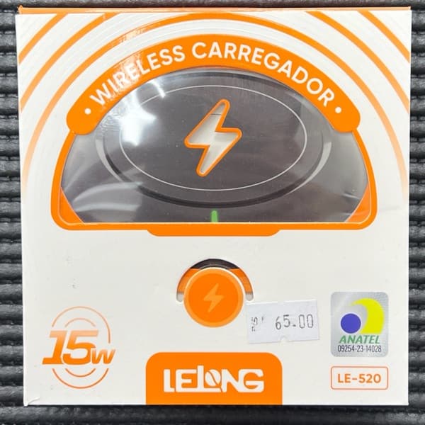 Carregador Indução 15W LE-520 LELONG