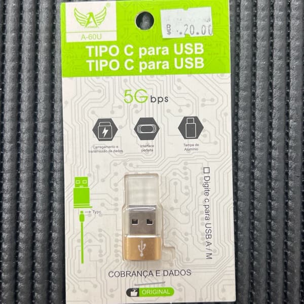 Adaptador Tipo-C FEMEA para USB A-60U LTOMEX