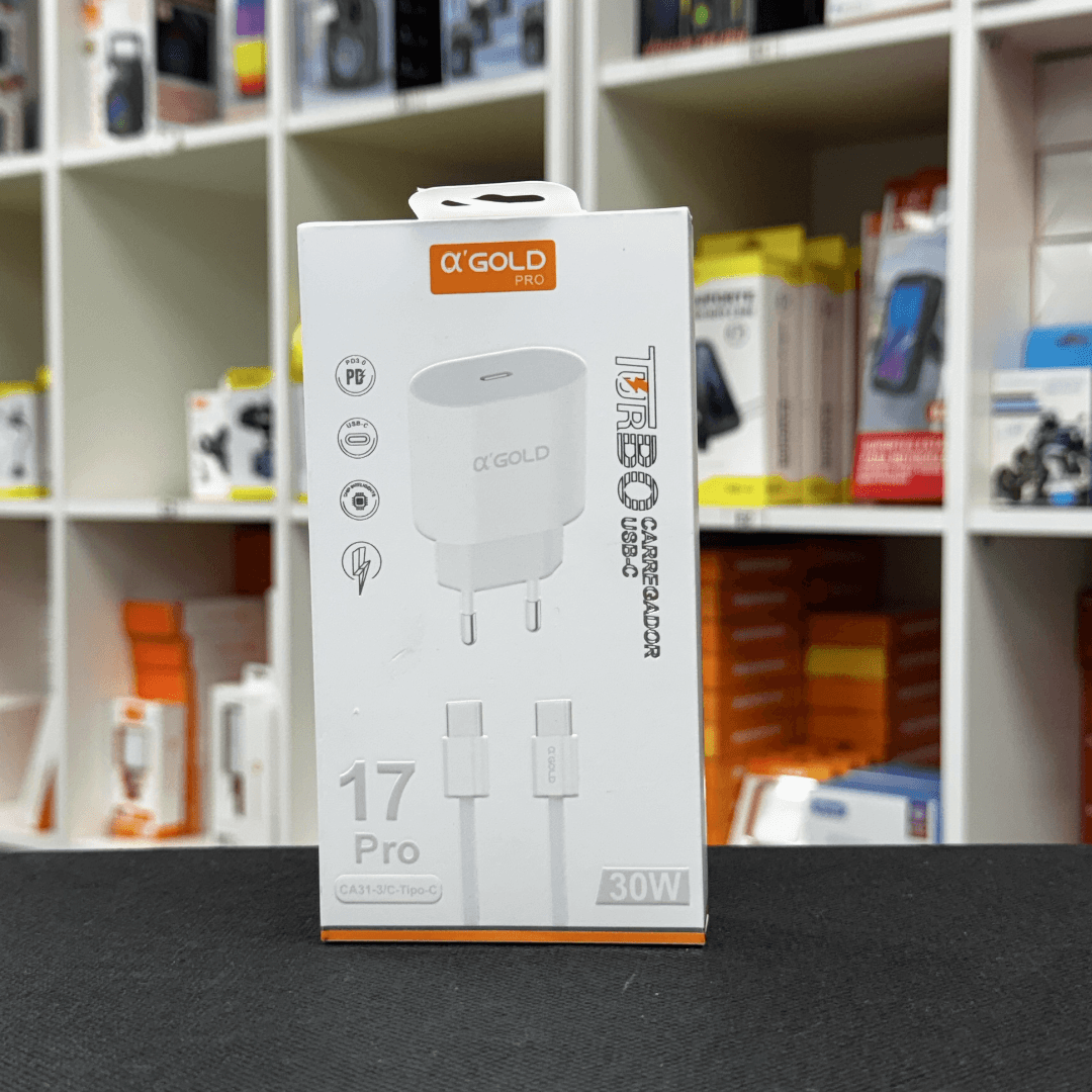Kit carregador turbo 30w CA31-3 a'GOLD
