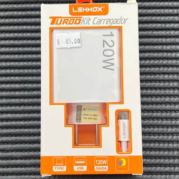 Kit carregador turbo 120W LE-626 A+C LEHMOX