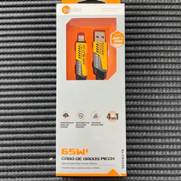 Cabo USB+IOS / USB+USB-C 65W Ba-CBO095