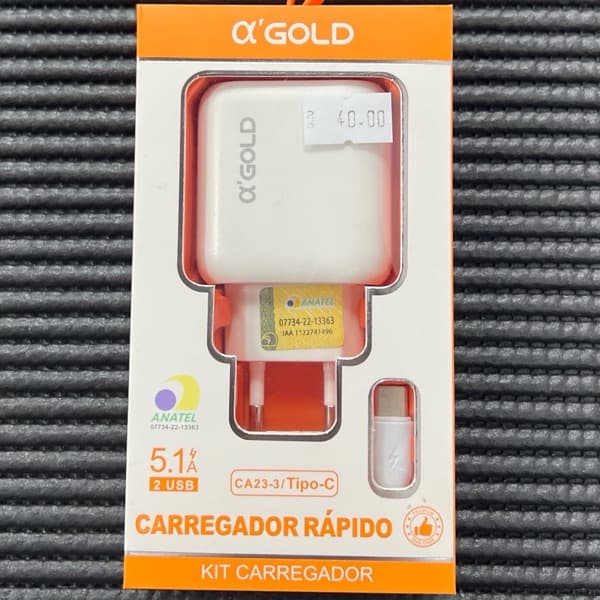 Kit carregador CA23-3/TIPO-C